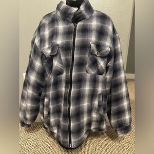 Men’s Basic Editions Sherpa Fleece Lined Jacket